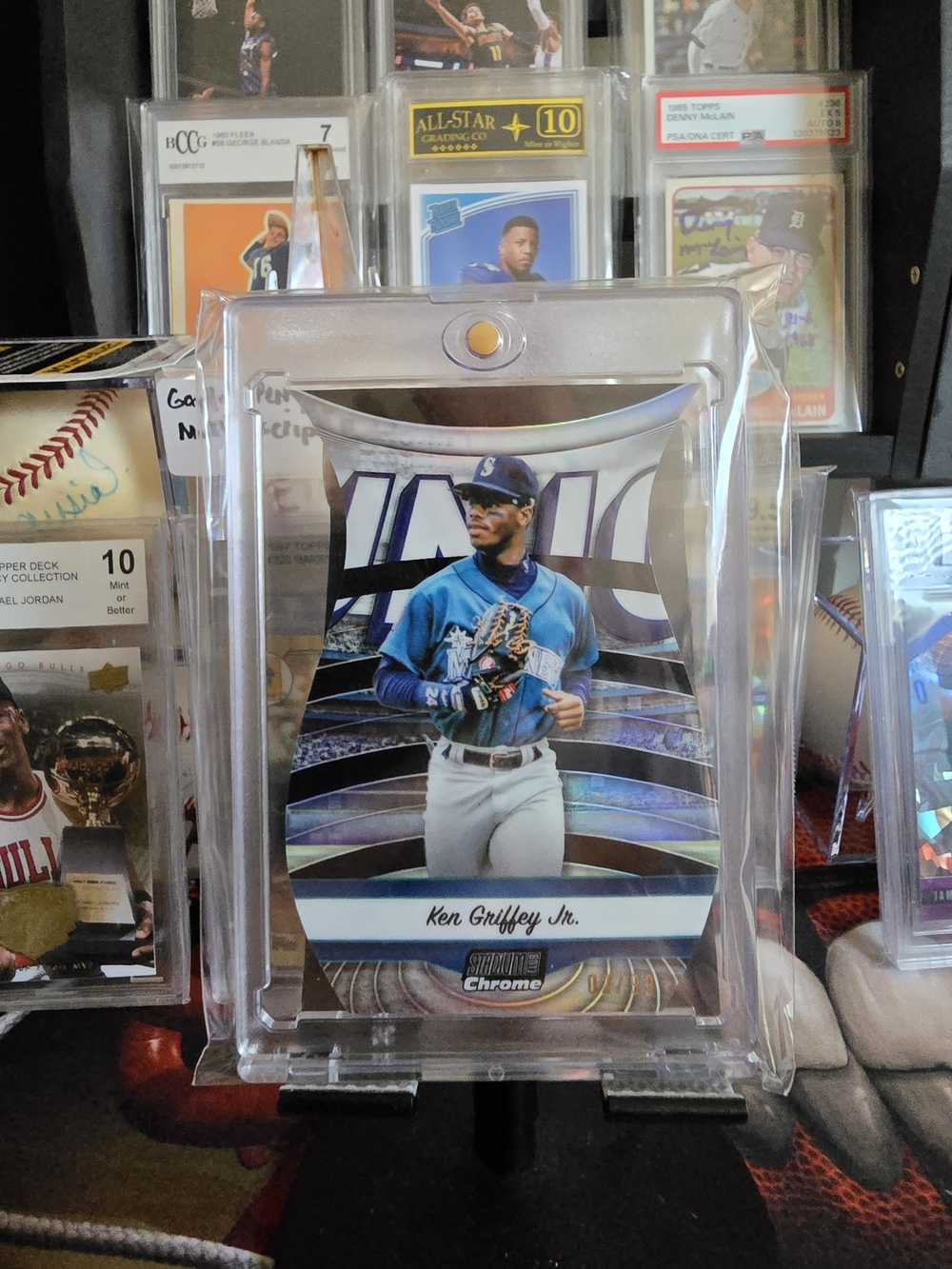 2024 Topps Stadium Club Chrome Ken Griffey Jr Triumvirates Die-Cut /99 #TVN-8 - Picture 1 of 3